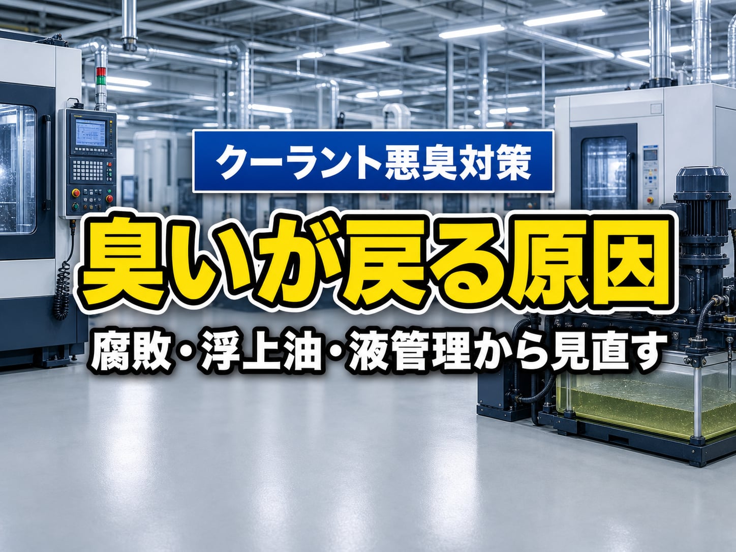 防腐剤を入れてもクーラントの臭いが戻る原因とは？悪臭対策で見るべき5つのポイント