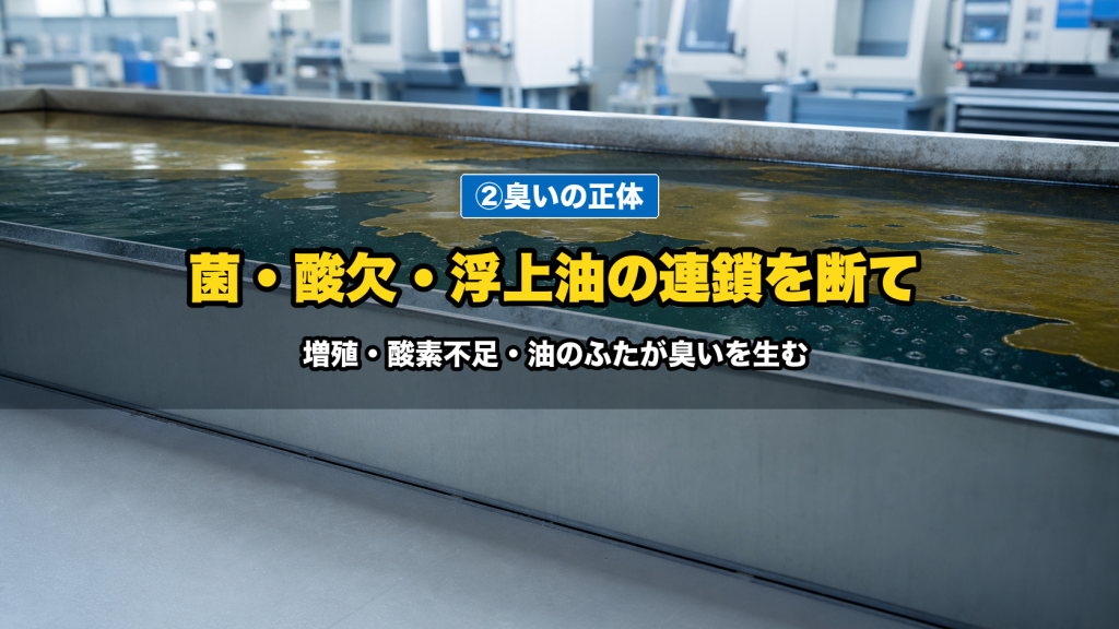 なぜクーラントは臭うのか｜臭いを生む共通メカニズム