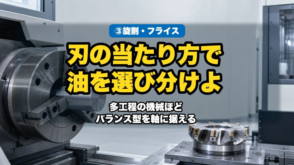 旋削・フライス・マシニング系｜断続切削と連続切削で選び方が変わる