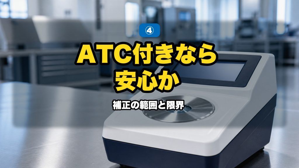 ATC（自動温度補正）付きなら安心か｜補正の範囲と限界